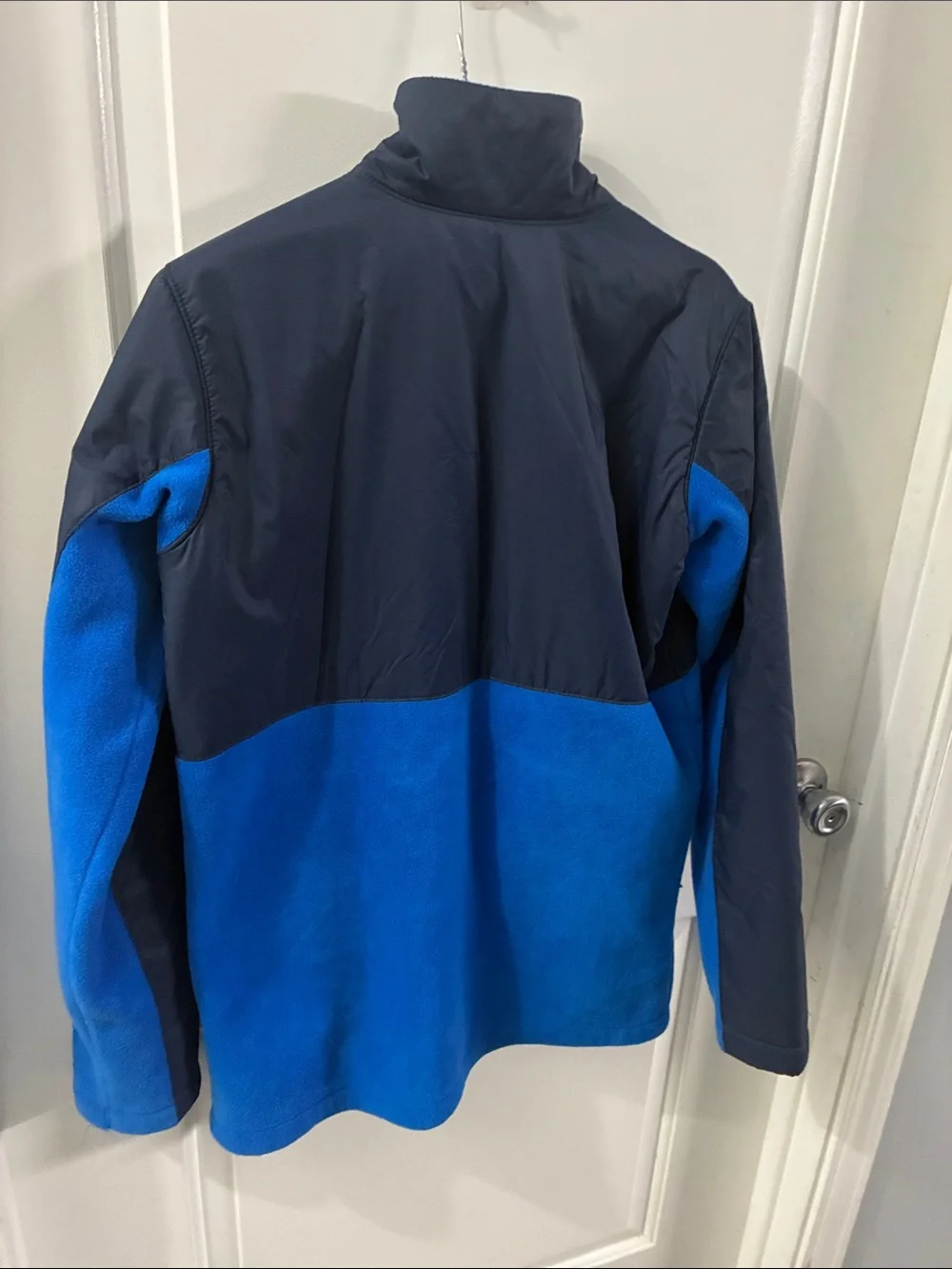 Columbia boys Navy and Bright Blue Two-Tone Puffer Jacket